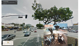 Illustration for article titled Portadas míticas de álbumes de Hip Hop, vistas en Google Street View